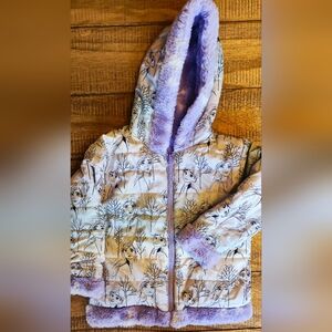 Littls Girls Frozen Fleece Lined Coat